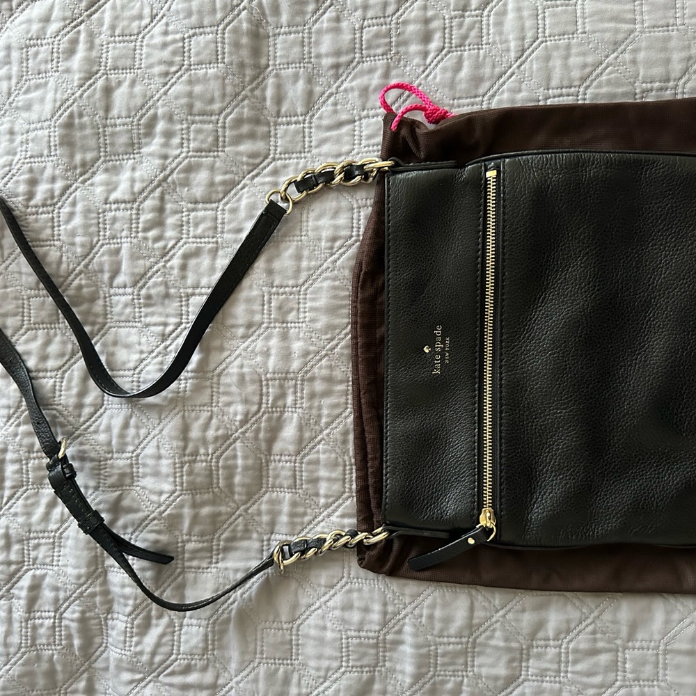 Kate Spade Black Leather Crossbody Bag